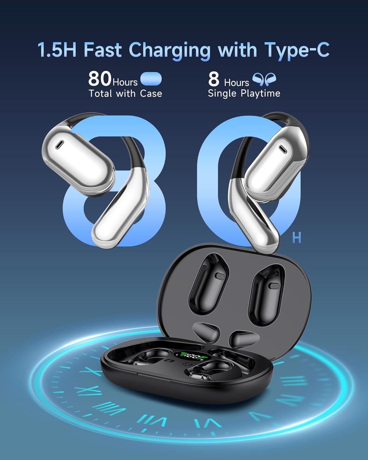 Faxoimu AI Translation Earbuds Real Time, 3-in-1 Translator Earbuds, 80H Playtime Translating Device, 144 Language Translator Earbuds for iPhone and Android, for Travel/Business/Meeting/Learning - Image 3